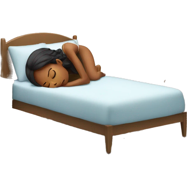 girl waking up emoji