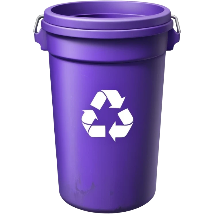 purple recycle bin

 emoji