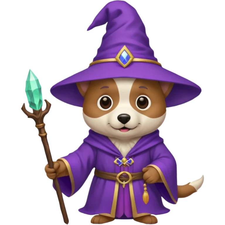 Dog wizard emoji
