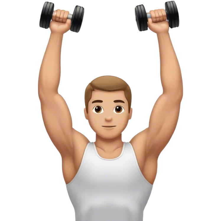 overhead-tricep-extension exercise with dumbbell emoji