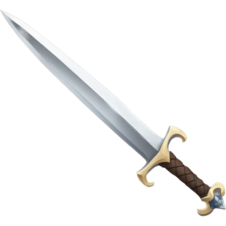 A sword with a sharp blade emoji