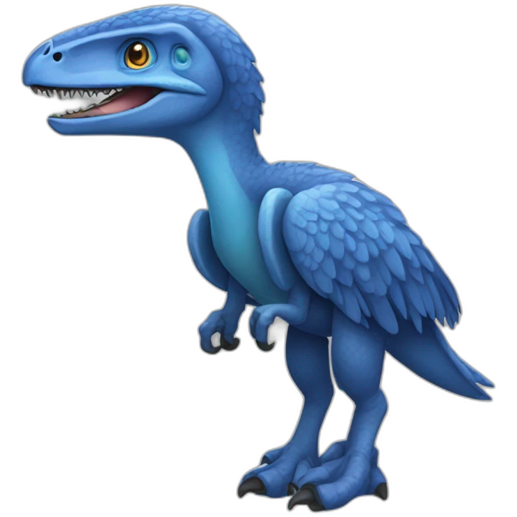 vélociraptor blue jurassique World emoji