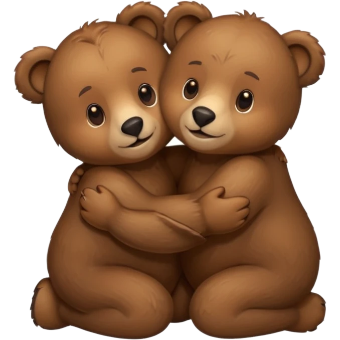 bear hug another bear  emoji
