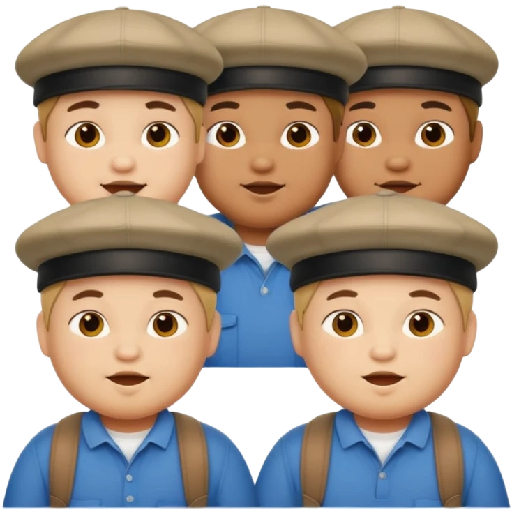 chubby boys wearing cap emoji