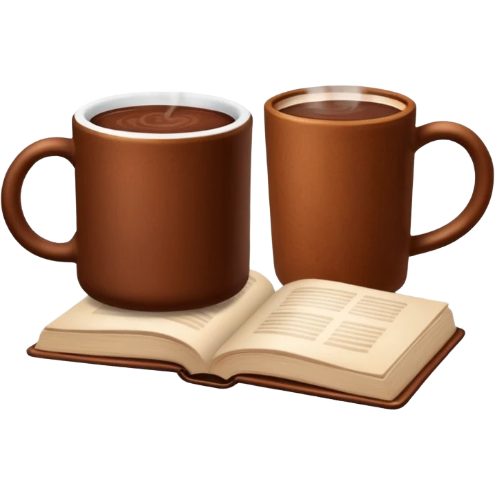 Book & cocoa emoji