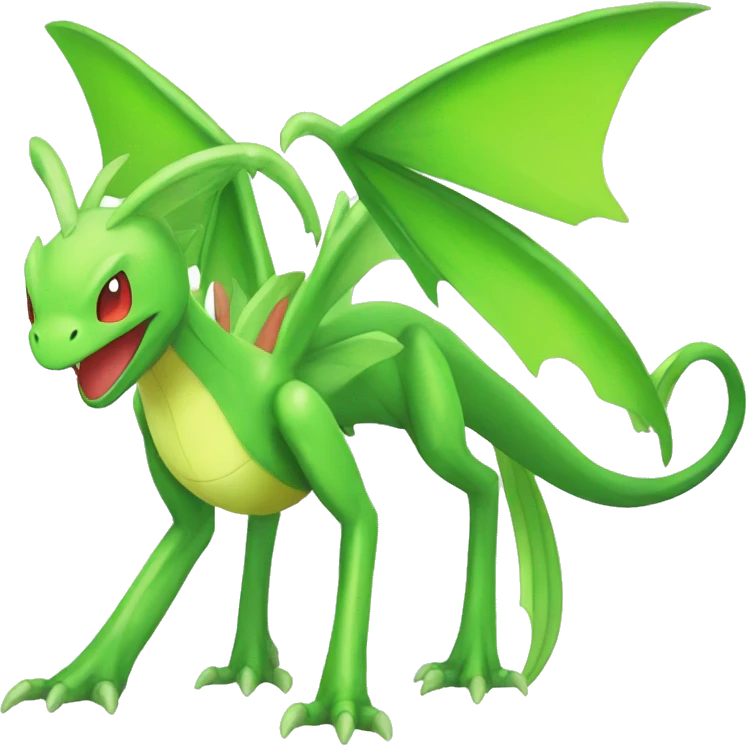 Full body shiny Flygon-Scyther-grovyle emoji
