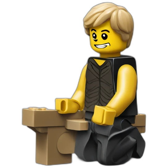 kneeling lego emoji