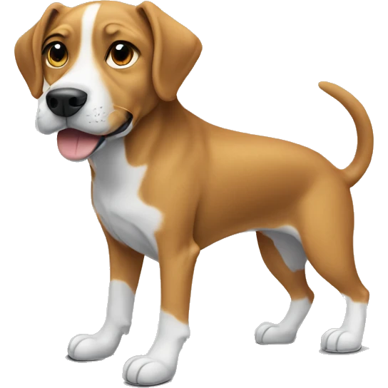 Dog wearing nike shoes emoji