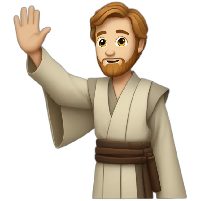 Obi wan waving emoji