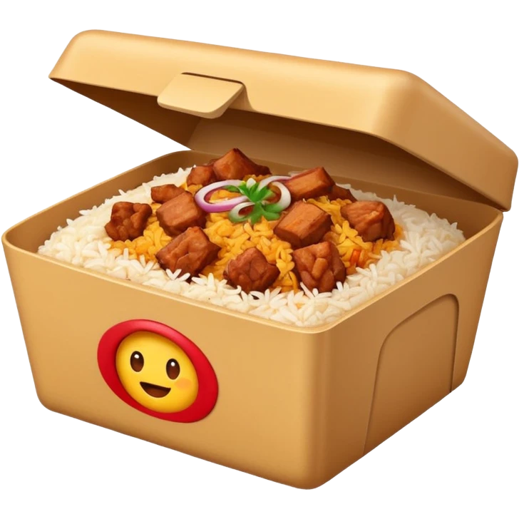i want an emoji of biriyani in a food delivery box emoji
