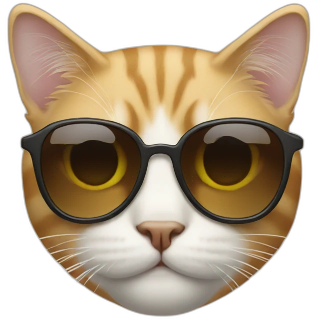 Cat with sunglasses emoji
