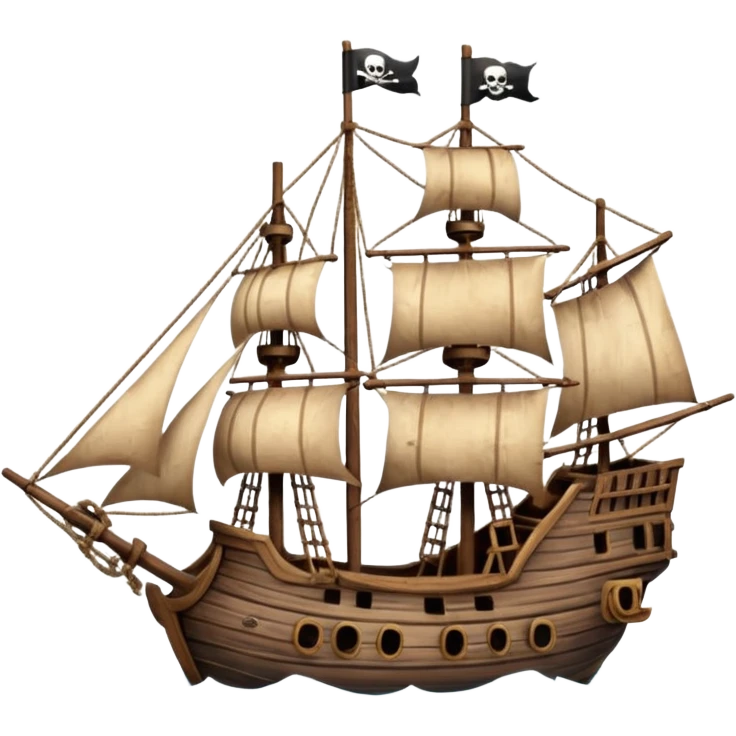 pirate ship emoji