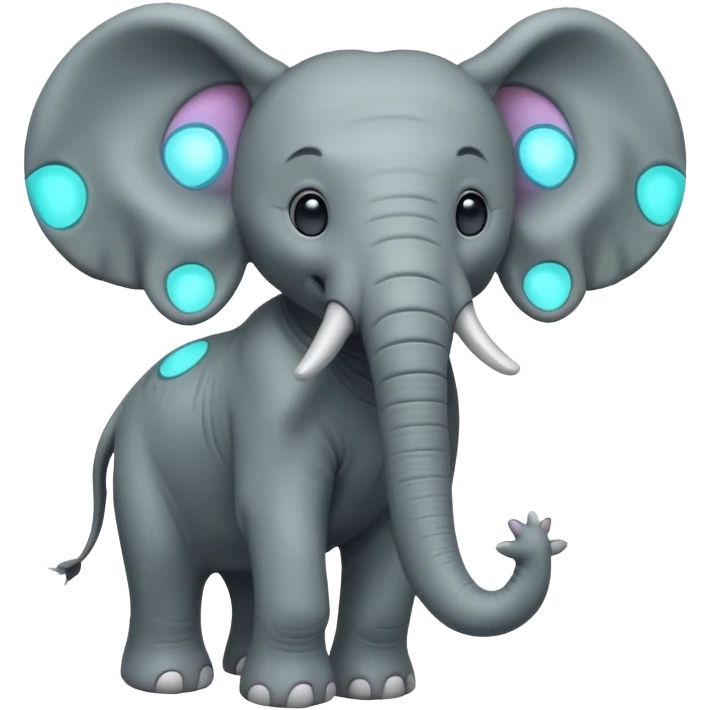 Alien elephant] full body  emoji