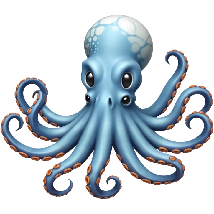 octopus scupted of white greek marble emoji