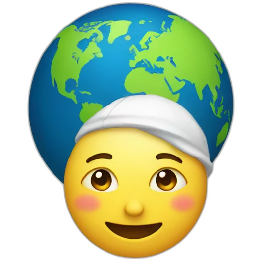 world globe person emoji
