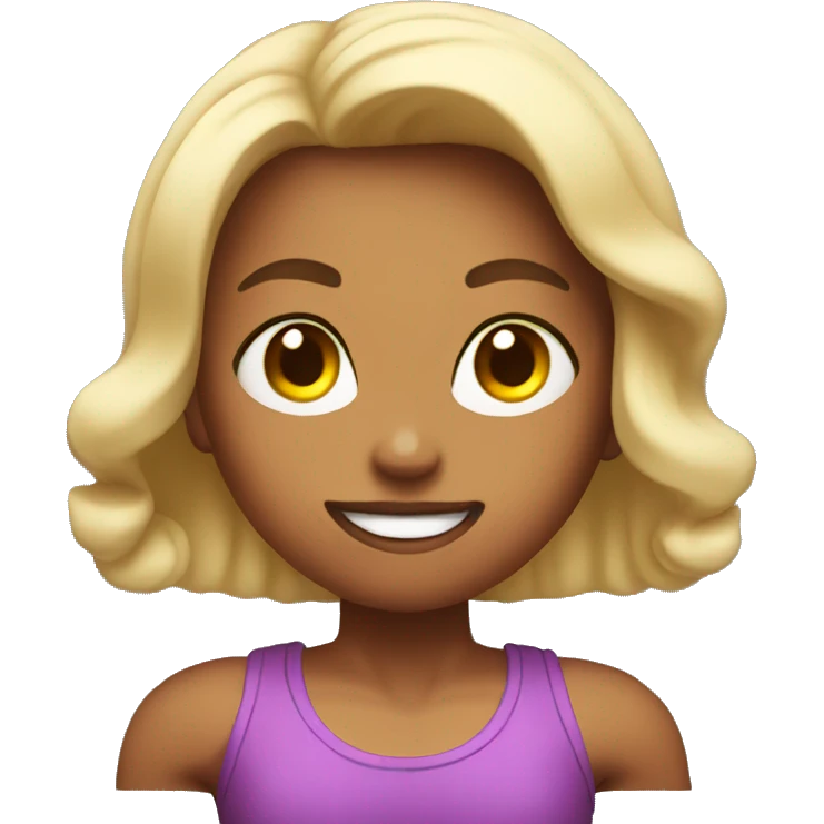 Strong muscle girl emoji