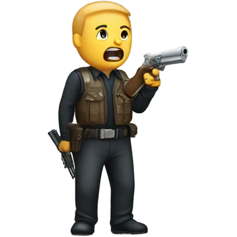 wisthle whith a gun emoji