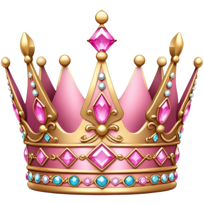 Pink crown  emoji