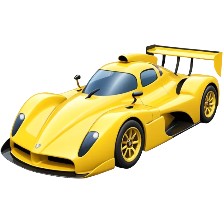 yellow racing car  emoji