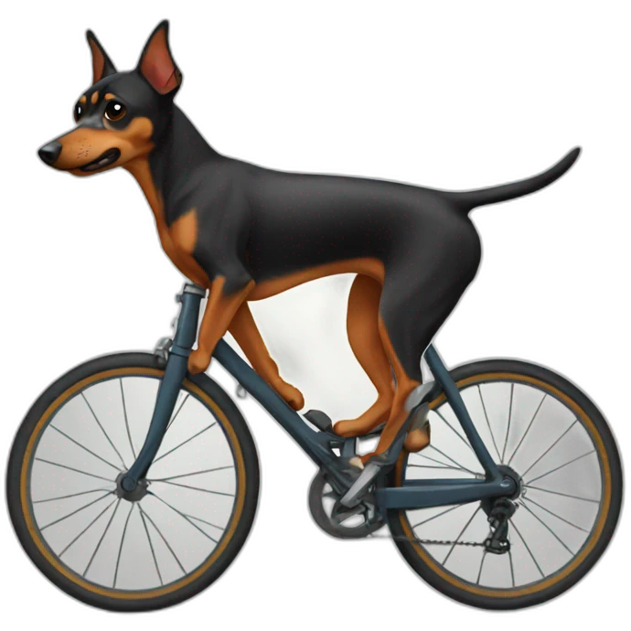 Pinscher bici emoji