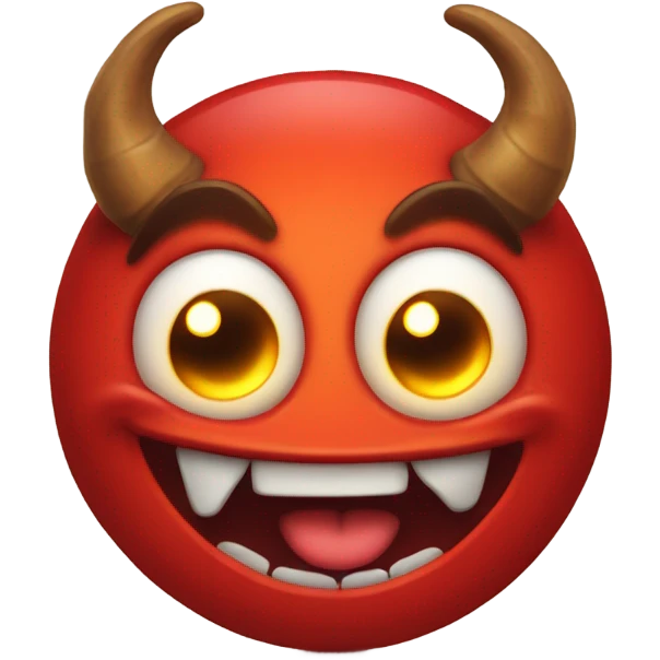 devil emoji in red emoji