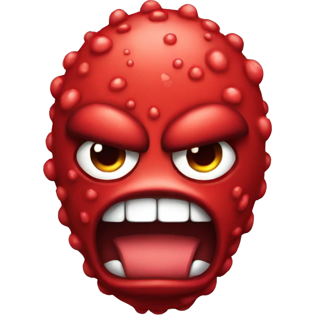 angry red cell emoji