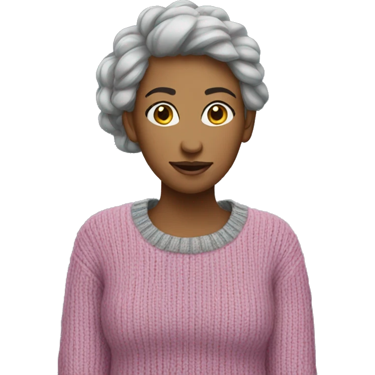 character woman -clothing woolen_sweater emoji