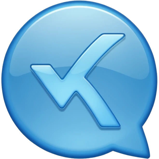 Blue check mark emoji