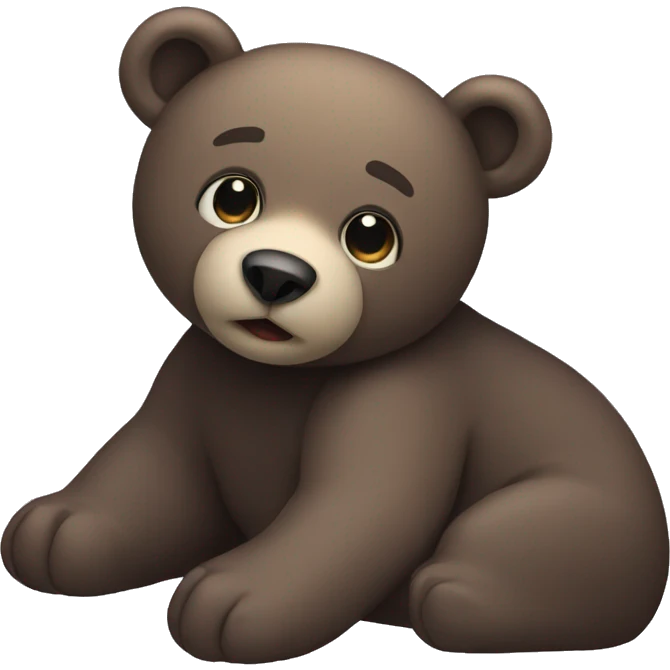 Good night bear emoji