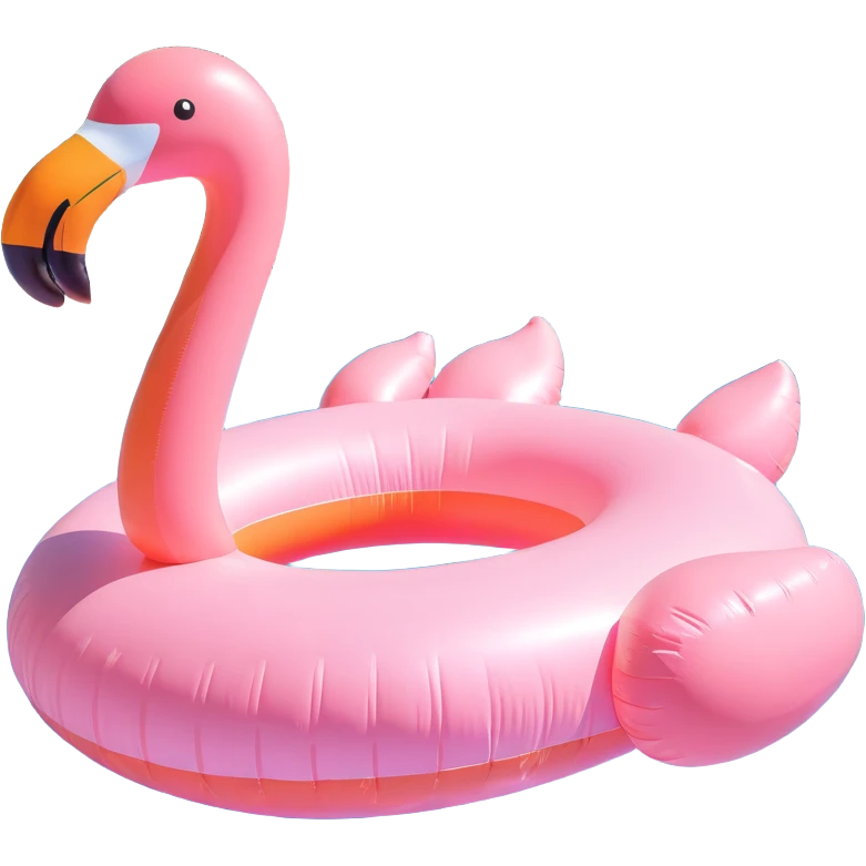 light pink inflatable flamingo pool float emoji