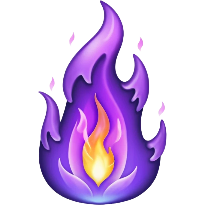 A purple fire emojis emoji