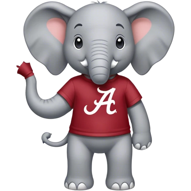 University of Alabama Roll tide elephant  emoji