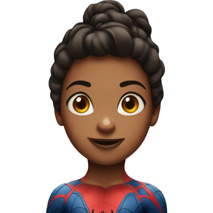 Spiderman face girl emoji