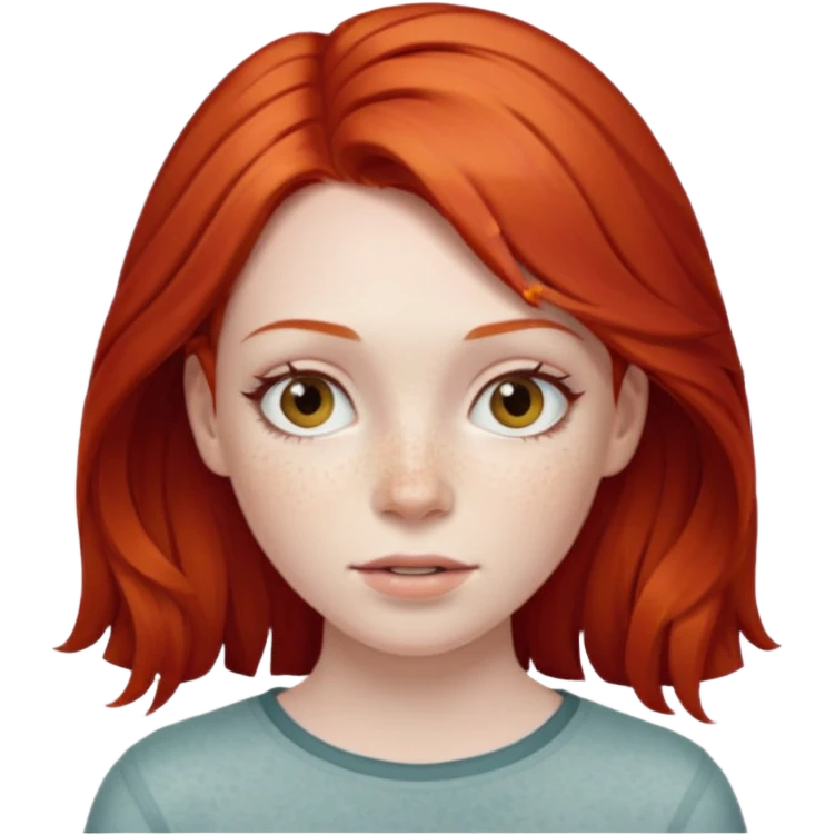 girl red hair emoji