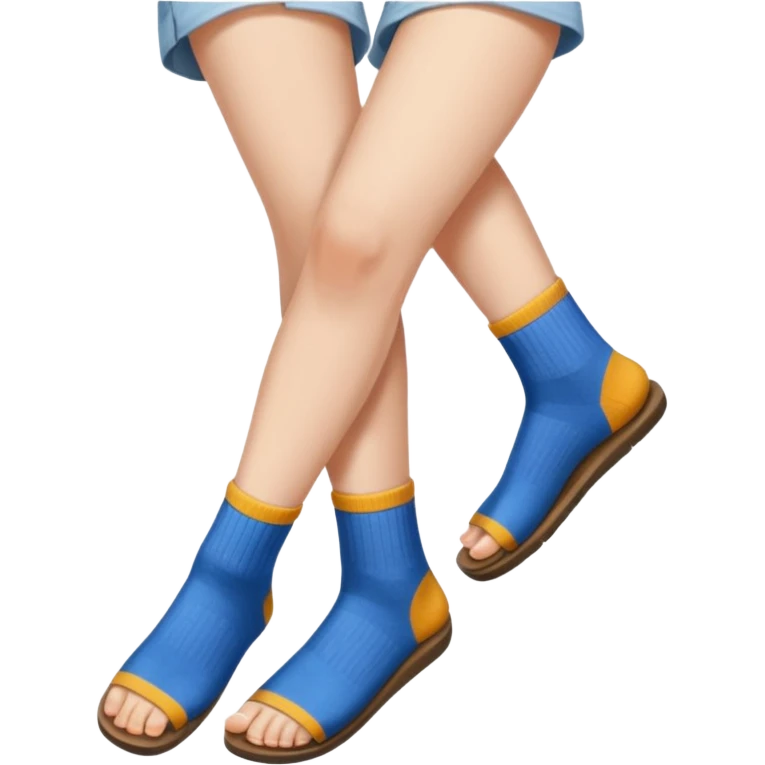 socks on with sandals on emoji