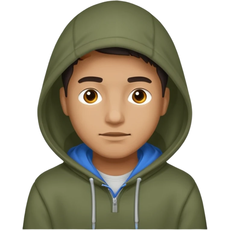 Man with hoodie on emoji