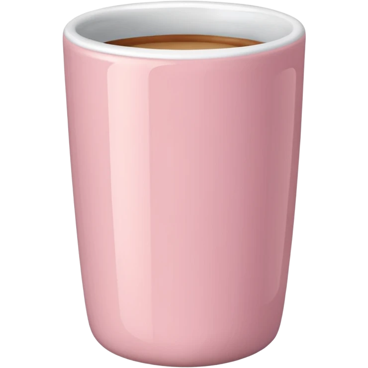 Light pink tumbler without face emoji