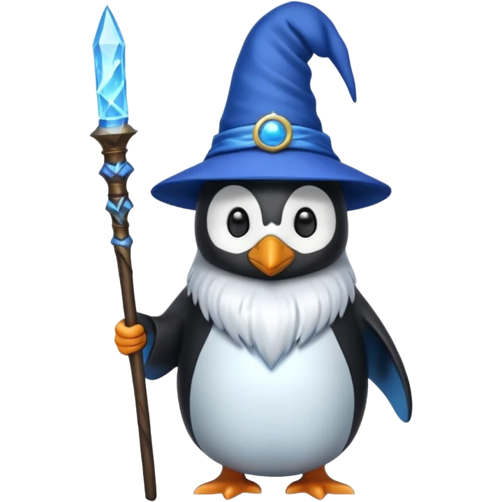 Penguin Wizard emoji