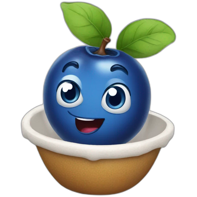 blueberry cartoon character emoji