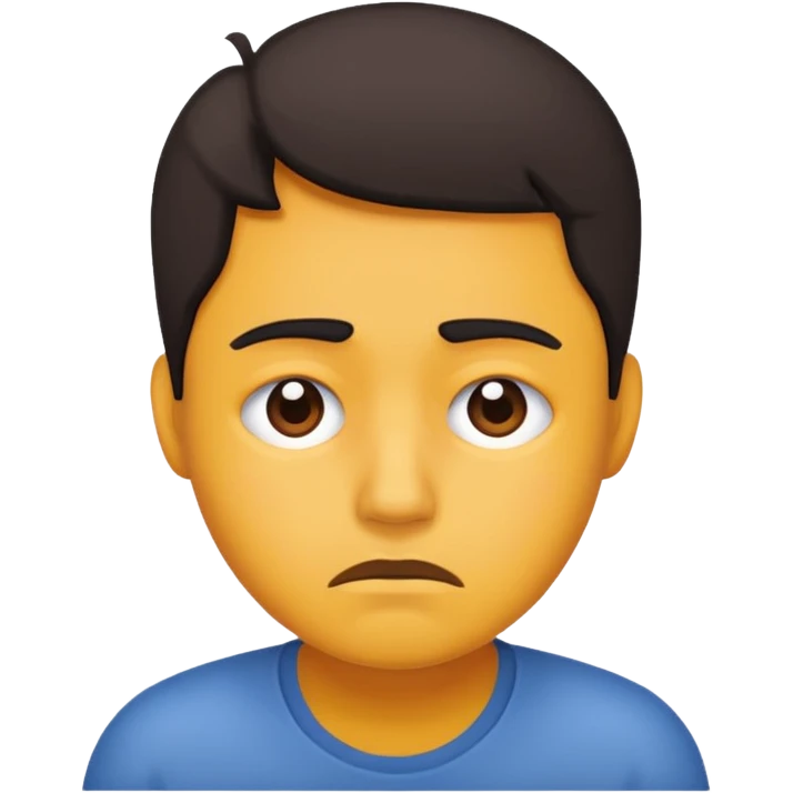 personita cansada o mareada, persona de color  emoji