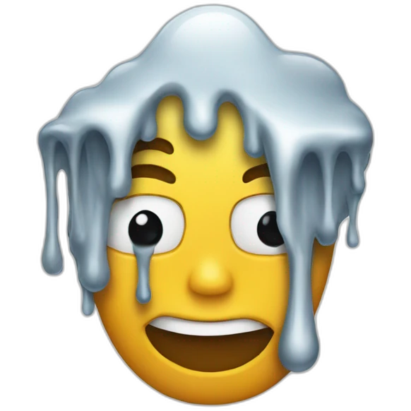 Melting face emoji emoji