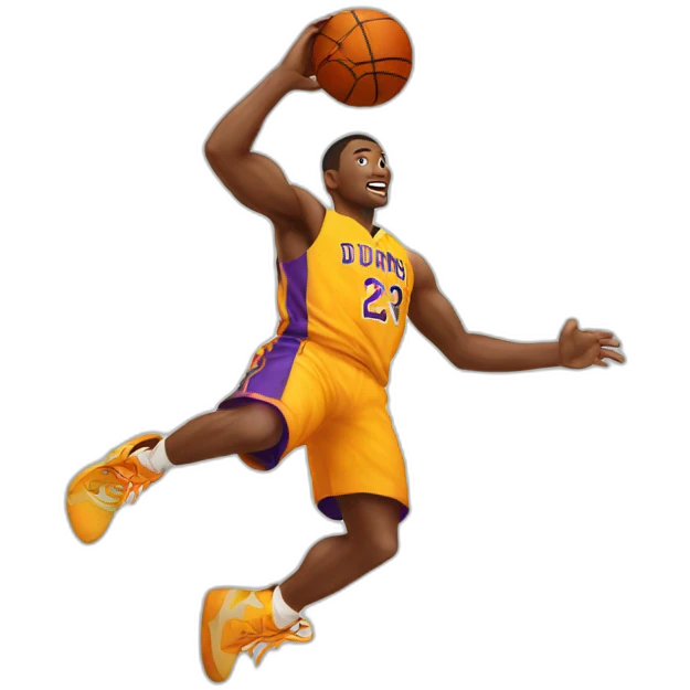 basketball player dunking emoji