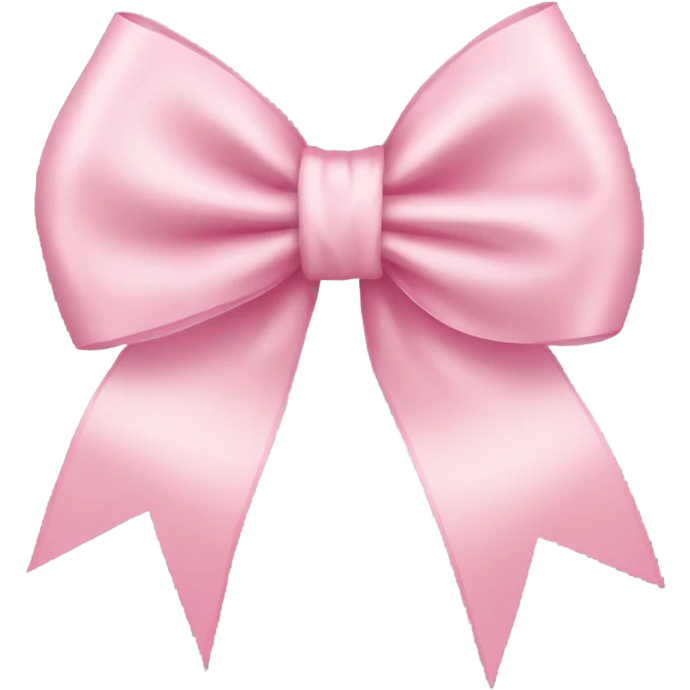 light pink ribbon bow emoji