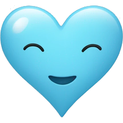 Light blue heart emoji