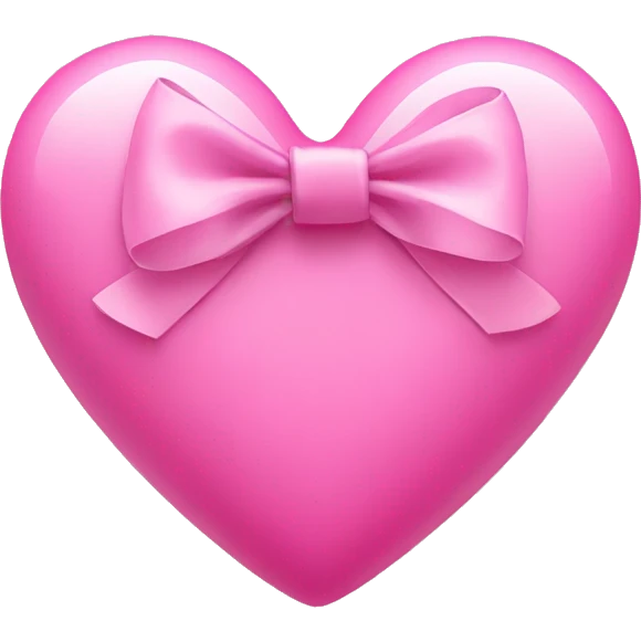 pink heart with bows emoji