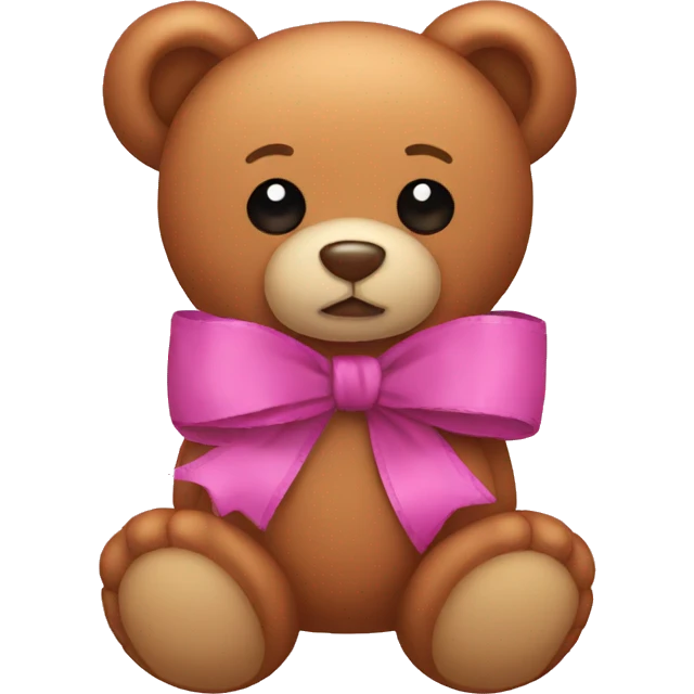 Ribbon teddy bear  emoji