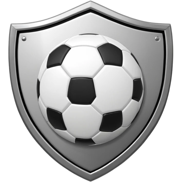 Albacete fútbol escudo, negro blanco y con un balón en medio emoji