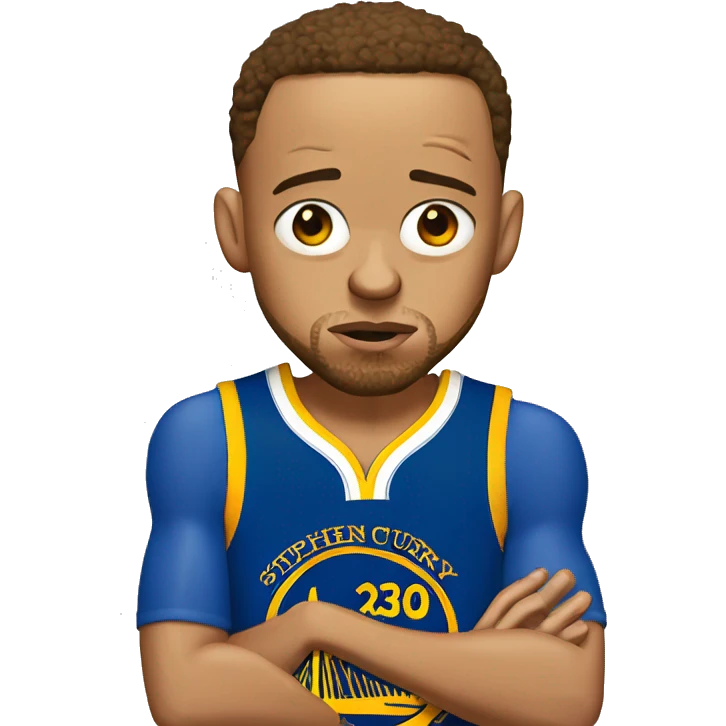stephen curry pouting with long fingernails emoji