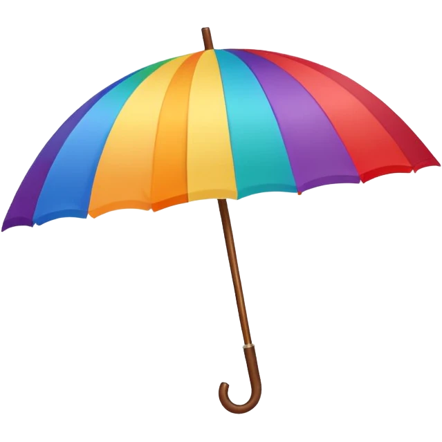 Rainbow umbrella emoji