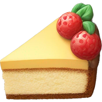 slice of cake top view emoji